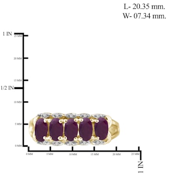 Red Ruby 14K Gold Over Sterling Silver Ring 1.63ctw
