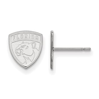 Rhodium Over Sterling Silver NHL Nashville Predators LogoArt Extra Small
Post Earrings