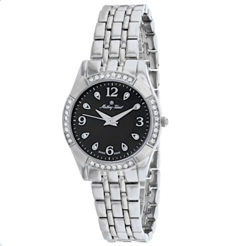 Mathey Tissot Women's FLEURY 2568 Black Dial, Stainless Steel Watch