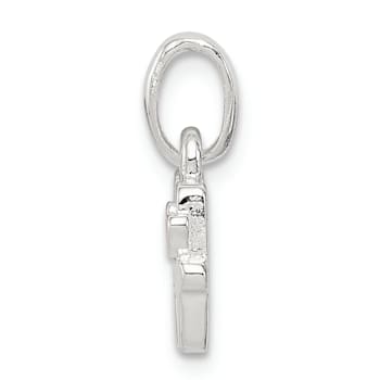 Sterling Silver Letter H with Enamel Pendant