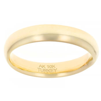Classic Polished Band Ring In 10K Gold