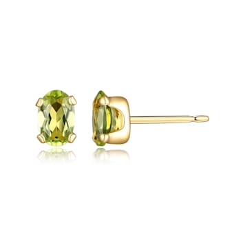 Multi-Color Multi-Gemstone 18k Yellow Gold Over Sterling Silver Earring Set