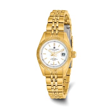 Ladies Charles Hubert IP-plated Off White Dial 26mm Watch