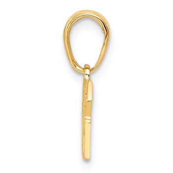 14k Yellow Gold LAS VEGAS with Dice Pendant
