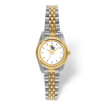 LogoArt University of Kansas Pro Two-tone Ladies Watch