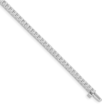 14K White Gold Lab Grown Diamond VS/SI GH, Tennis Bracelet