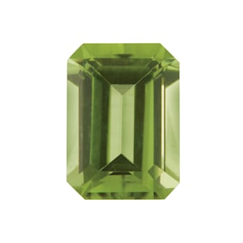 Peridot 10x8mm Emerald Cut 3.65ct