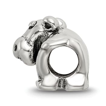 Sterling Silver Hippo Bead