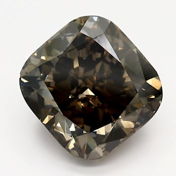 4.53ct Dark Brown Cushion Lab-Grown Diamond VS1 Clarity GIA Certified