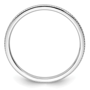 14K White Gold 1.2mm Bead Stackable Expressions Band