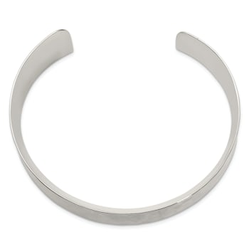Sterling Silver 30mm Hammered Cuff Bracelet