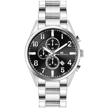 Oceanaut Men's Escapade Black Dial, Stainless Steel Watch