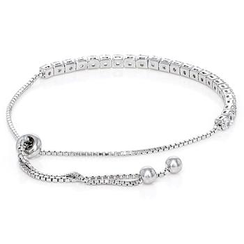 CZ Bracelet And Stud Earring Gift Set In Sterling Silver