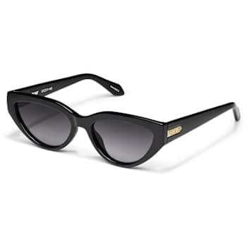 QUAY "NARROW DOWN" Black Cat Eye Frame / Smoke Polarized
Lenses Sunglasses