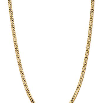 14k Yellow Gold 5mm Solid Miami Cuban 24 Inch Chain
