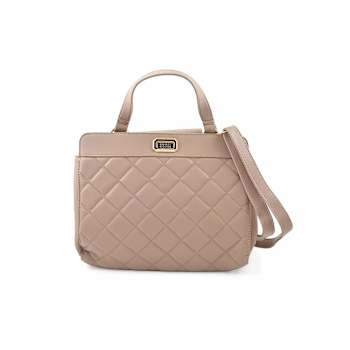 Badgley Mischka Sm Compartment Shoulder Bag w/Turn Lock/Detachable Strap
in Taupe