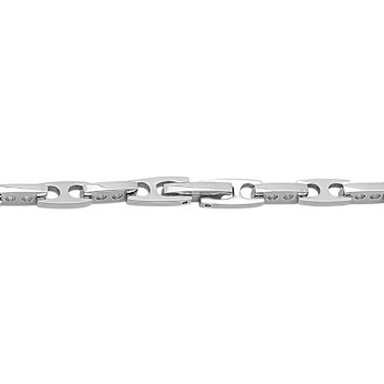 Robert Alton Men's Mariner Link Chain Necklace 2.4mm In Stainless Steel
24 Inch