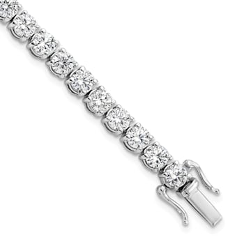 14K White Gold VS/SI GH, Lab Grown Diamond Tennis Bracelet