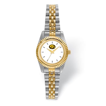 LogoArt University of Iowa Pro Two-tone Ladies Watch
