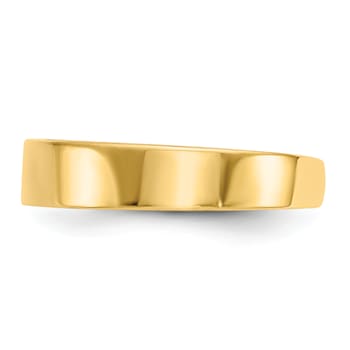 14K Yellow Gold Adjustable Polished Band Toe Ring