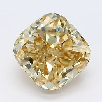 1.78ct Deep Yellow Cushion Lab-Grown Diamond SI1 Clarity IGI Certified