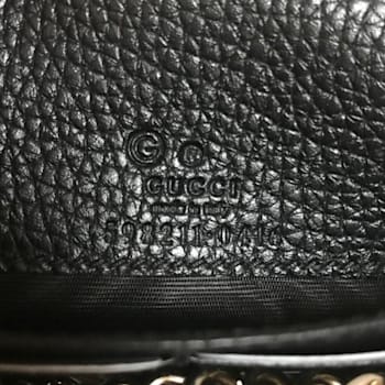 Gucci Soho Wallet on Chain Black Leather Crossbody Clutch Bag