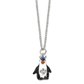 PERCY Penguin with Scarf Trinket Box