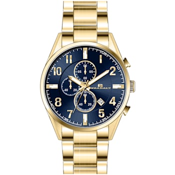 Oceanaut Men's Escapade Blue Dial, Yellow Stainless Steel Watch