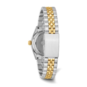 Mens Charles Hubert IP-plated Two-tone Off White Dial Watch
