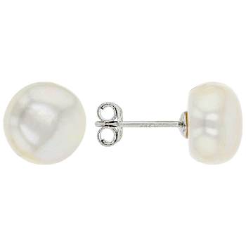 Graduated Freshwater Pearl Stud Earring Set In Sterling Silver