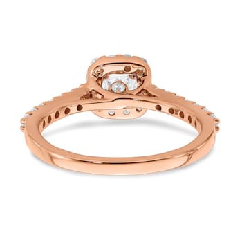 14K Rose Gold Lab Grown Diamond Complete Engagement Ring 0.767ctw