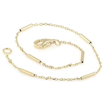 Dainty Bar Station Bracelet In 18K Gold Over Sterling Silver
