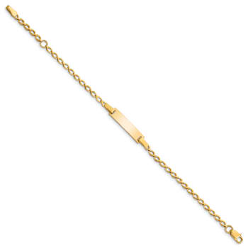 14k Yellow Gold Children's Polished ID Bracelet
