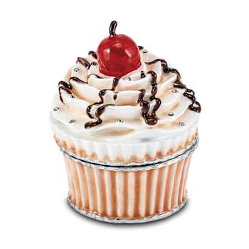 CHERRY ON TOP Cupcake Trinket Box