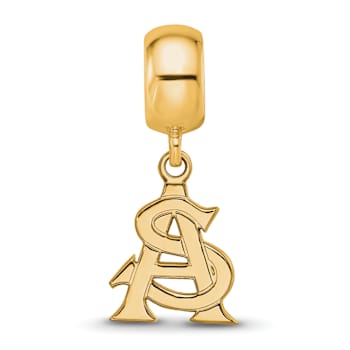 14K Yellow Gold Over Sterling Silver LogoArt Arizona State University
Small Dangle Bead