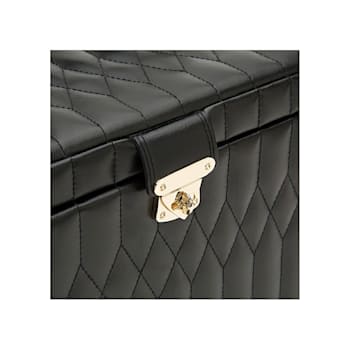Caroline Extra Large Jewelry Box Black By Wolf