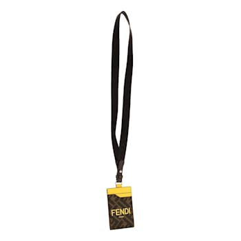 Fendi Zucca Canvas Cardholder Wallet Lanyard