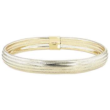 Mesh Stretch Bracelet In 10K Gold
