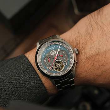 Thomas Earnshaw Baron Grand Date Calendar Open Heart Automatic