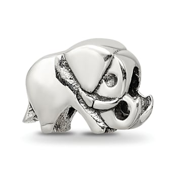 Sterling Silver Elephant Bead
