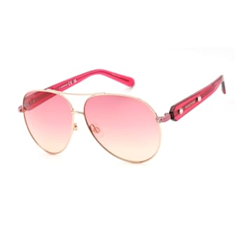Swarovski Shiny Rose Tone Frames/Gradient Bordeaux Lens Sunglasses