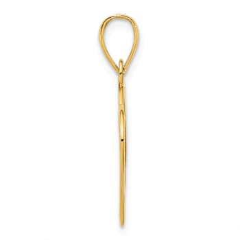 14k Yellow Gold #15 Heart Pendant