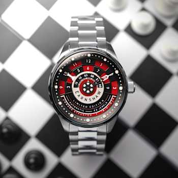 Thomas Earnshaw Staunton Chess Set Automatic Red Dial Stainless Steel
Band Limited Edition Watch