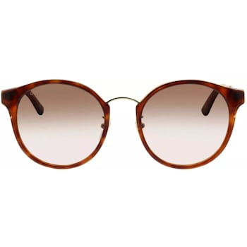 Gucci Brown and Gold Tone Frame / Brown Gradient Lens Sunglasses