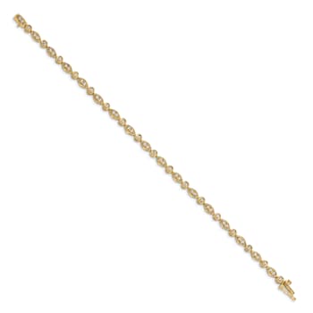 14k Yellow Gold Diamond Bracelet