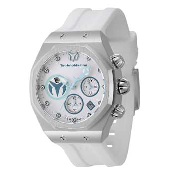 Technomarine Reef 40.0mm White Dial Gray Bezel White Silicone Strap
Chronograph Quartz Watch