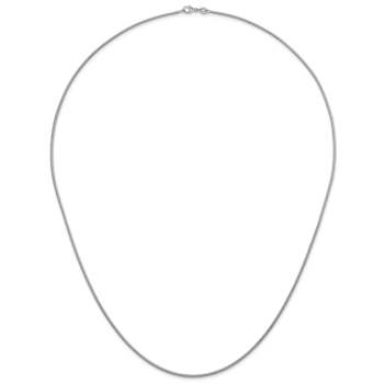 Rhodium Over Sterling Silver 1.6mm Snake 24 Inch Chain