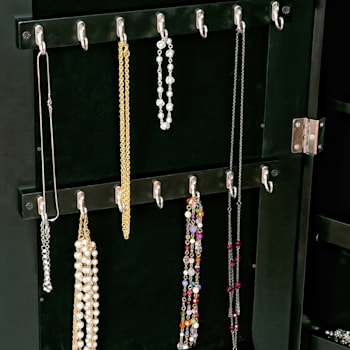 Mele and Co Victoria Mirrored Jewelry Armoire