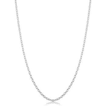 .925 Sterling Silver 1mm Cable Chain Necklace -22"