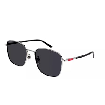 Gucci Ruthenium Frame / Gray Lens Sunglasses